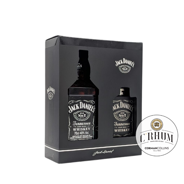 Image de JACK DANIELS GIFTPACK HIPFLASK 70CL 40°